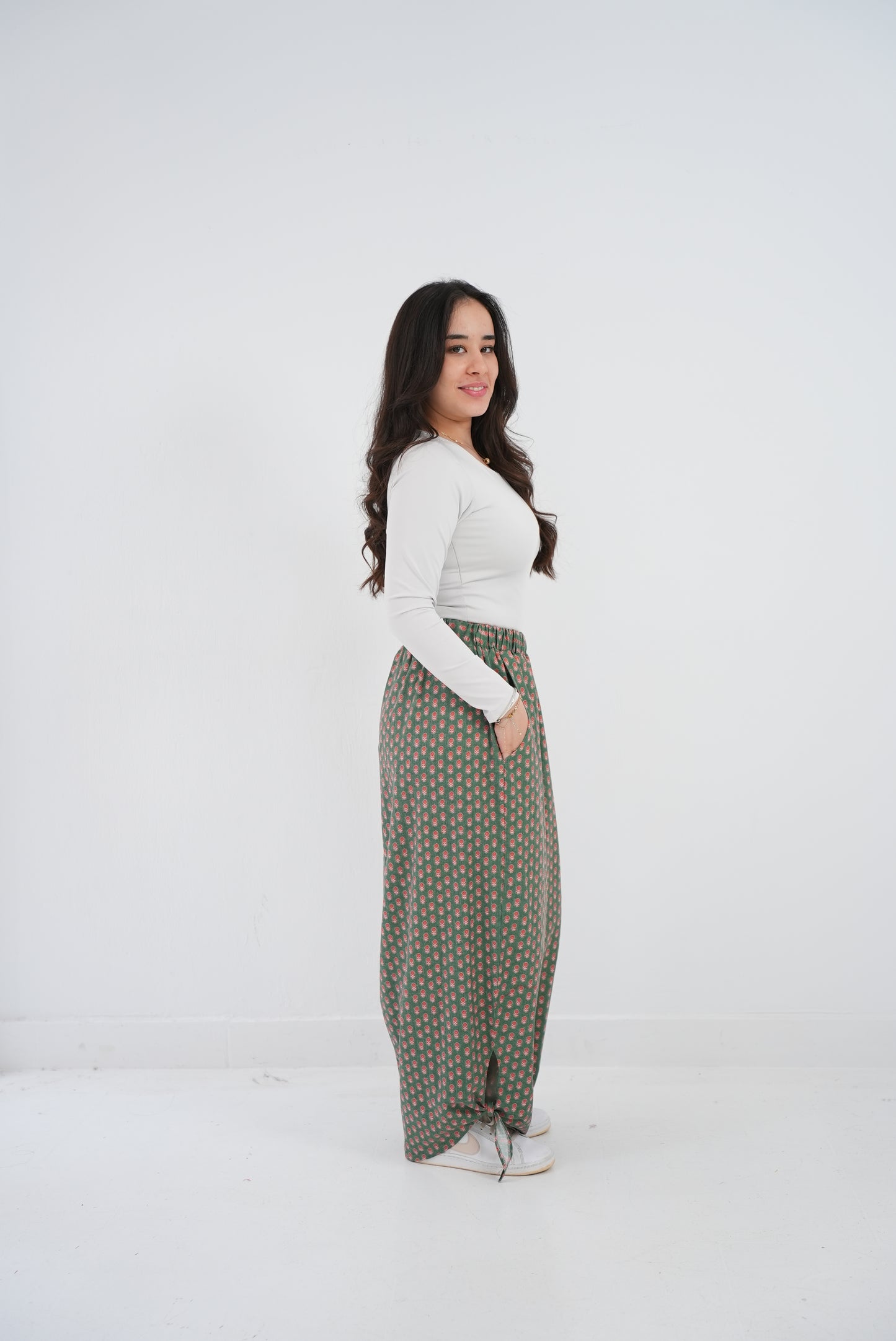 Olive summer pants