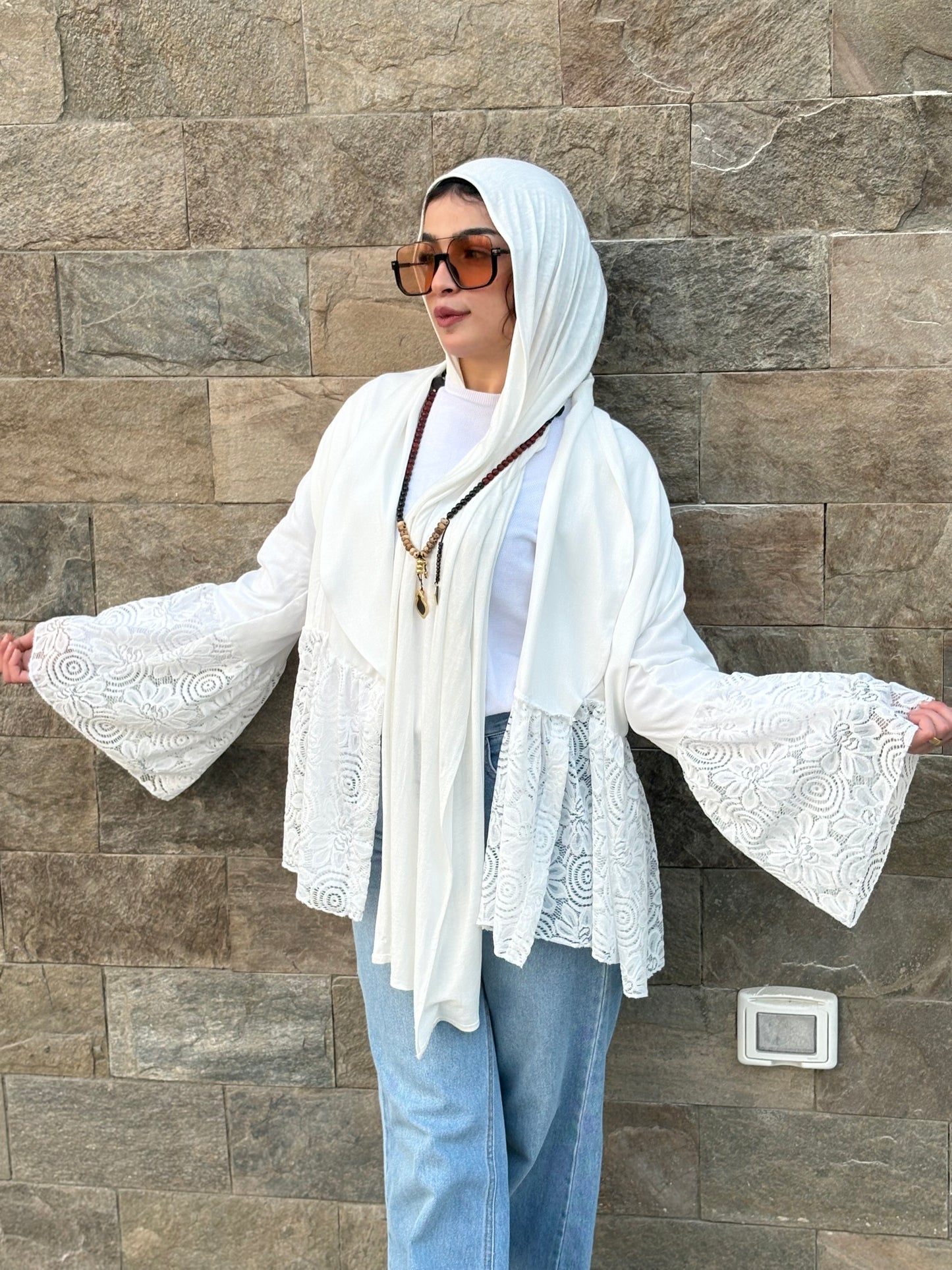 White open blouse