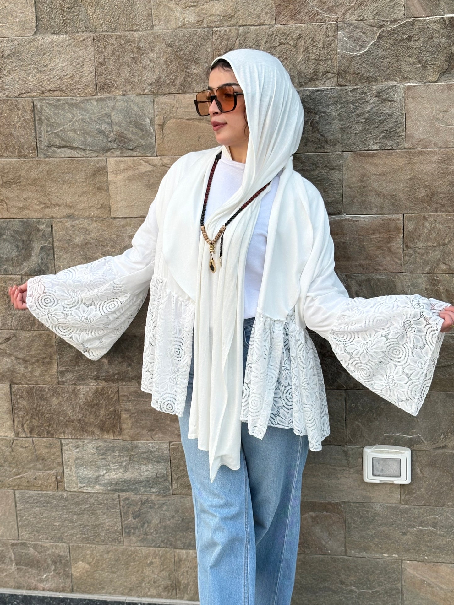 White open blouse