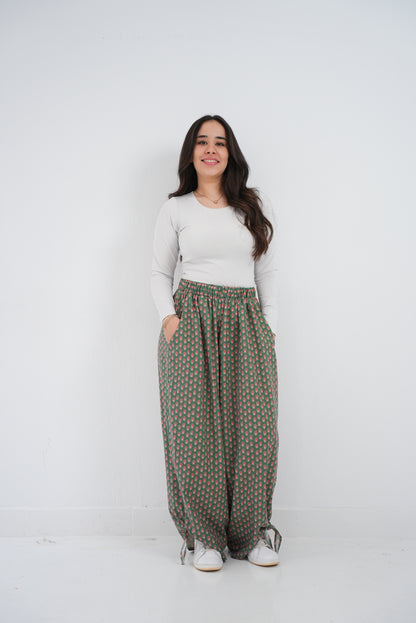Olive summer pants