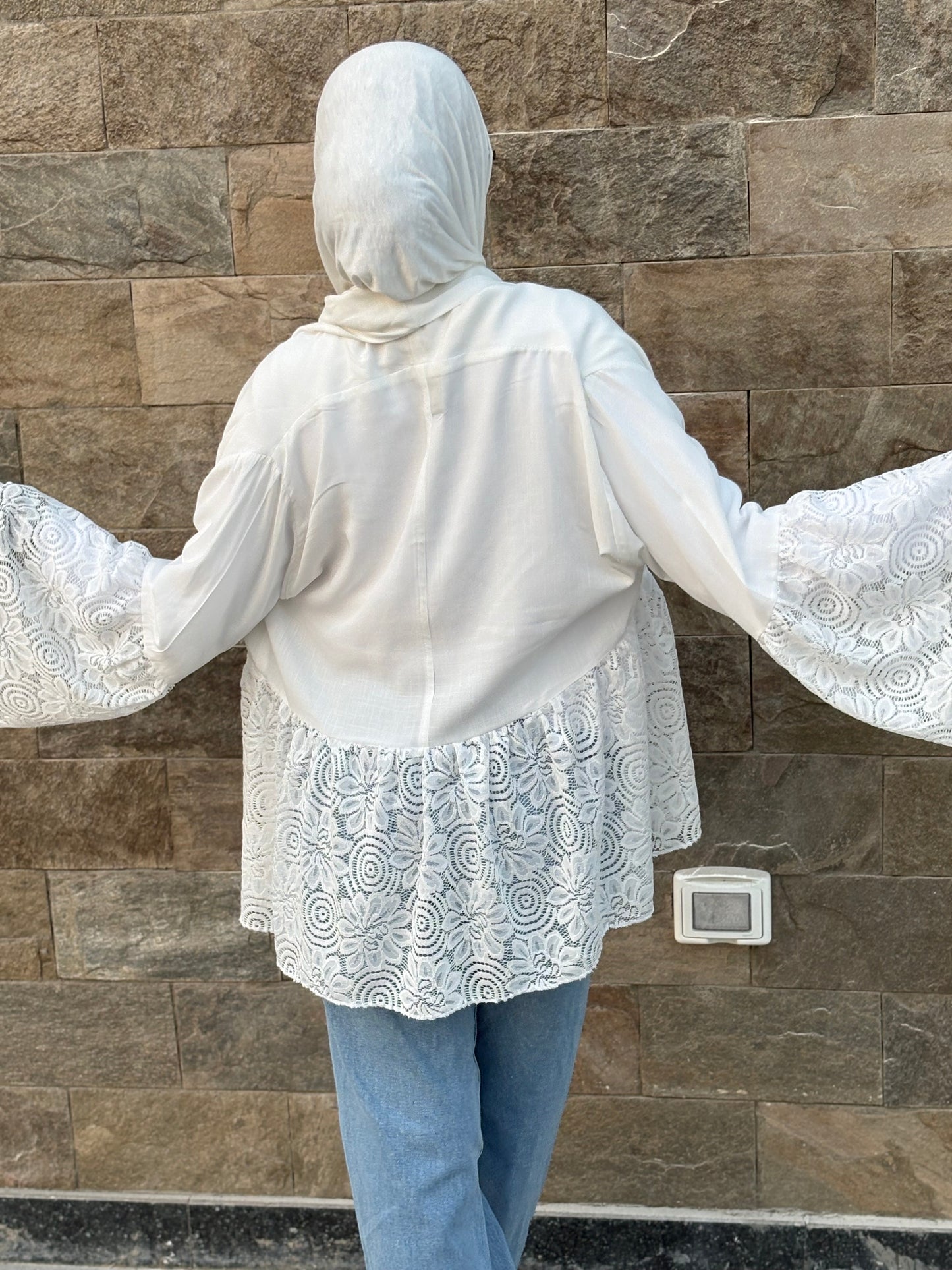 White open blouse