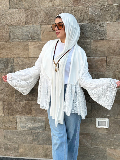 White open blouse